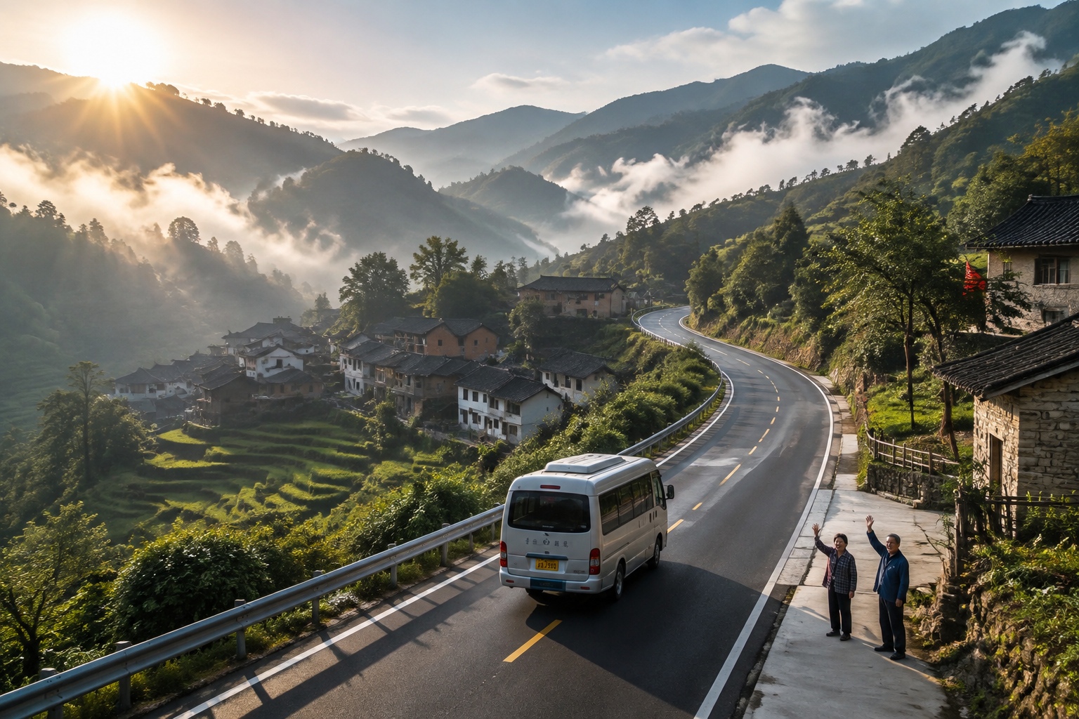 From Dirt Paths to Freeways: How a Chinese Village Was Transformed by 5.4 Million Kilometers of Roads