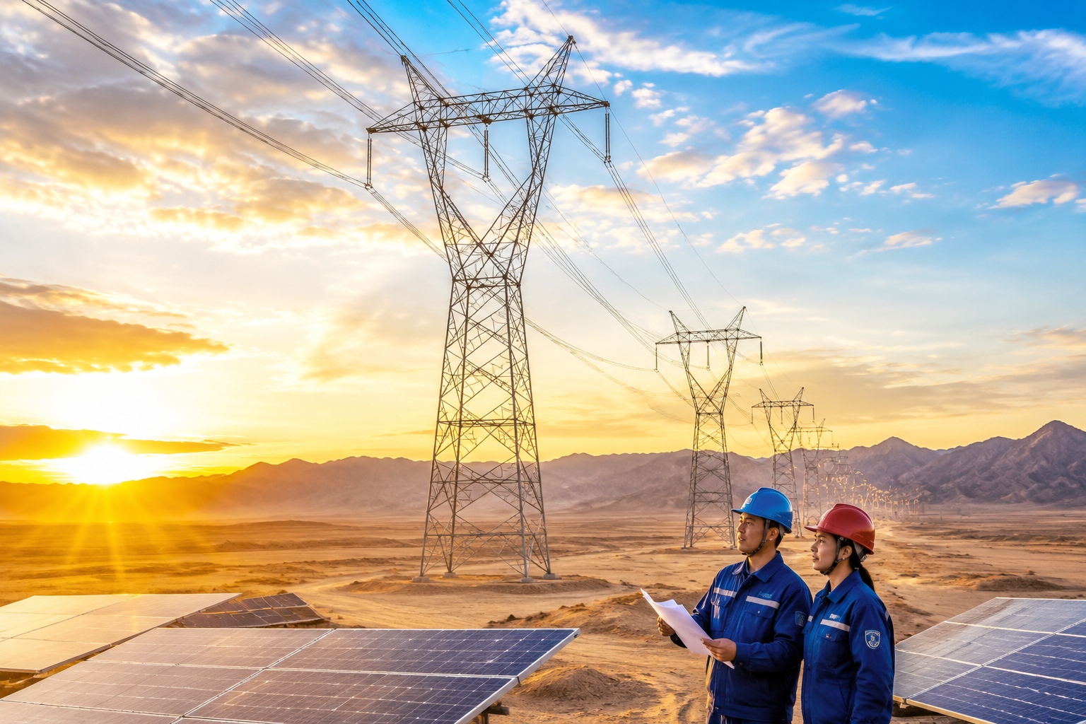 A Cable Across the Desert: How Western Sunlight Reaches Eastern Lightbulbs