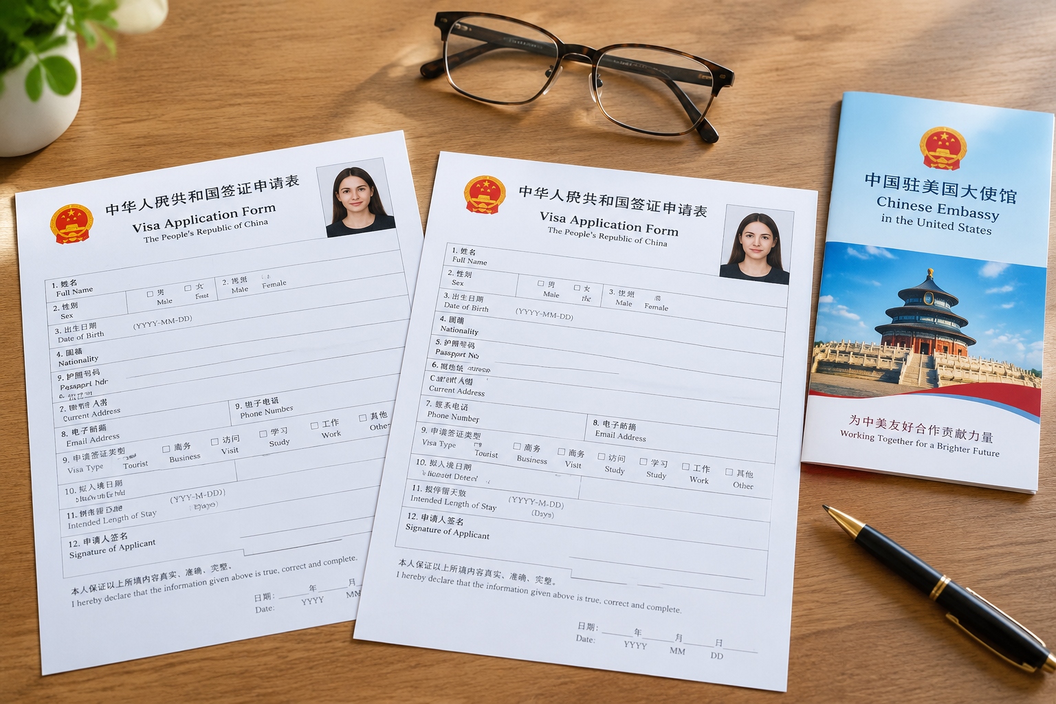 Family reunion visas (Q1/Q2): the complete path to bring parents and spouses to live in China 22 China family reunion visa application forms and instructions on a table