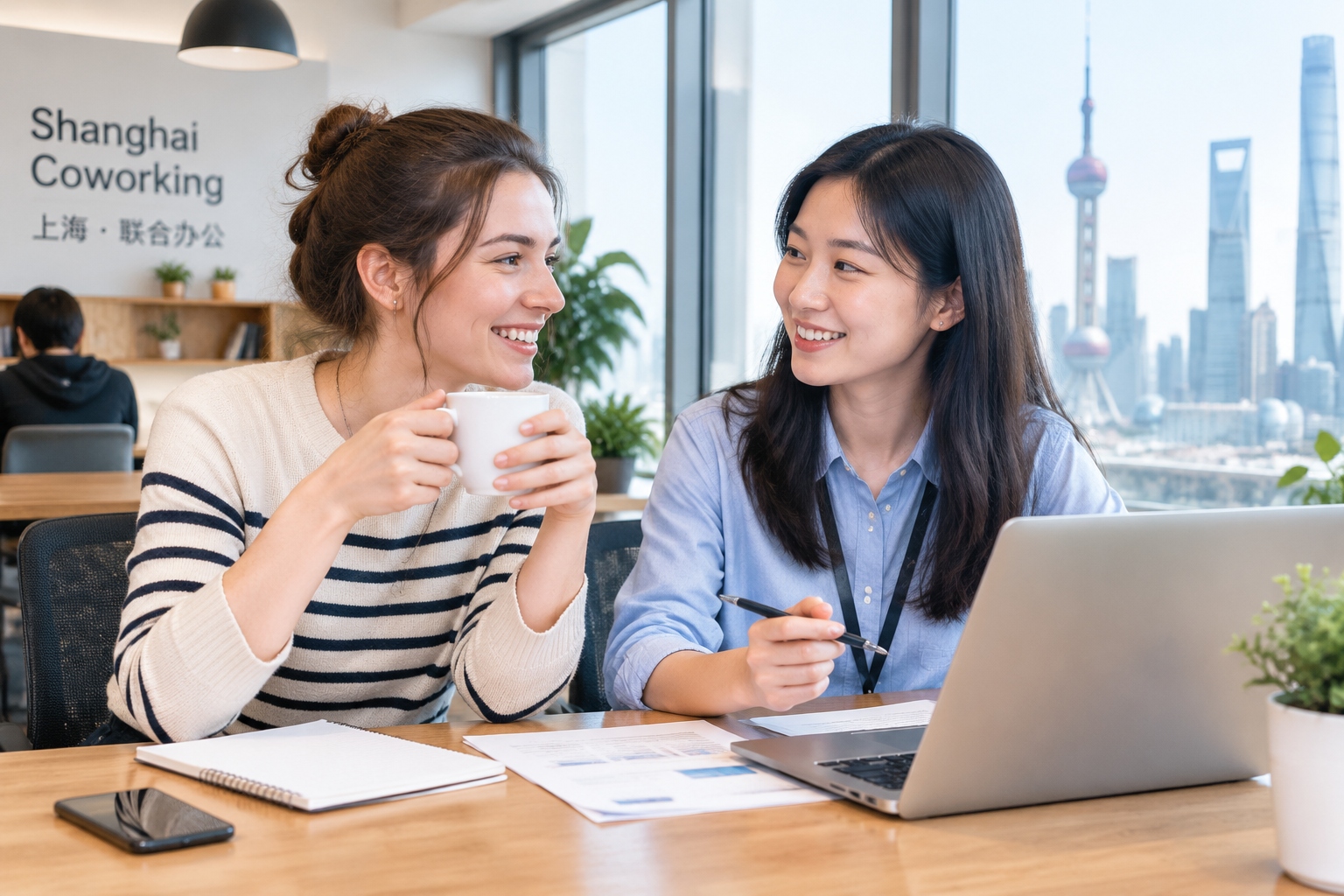 Tax for Non-Resident Individuals Providing Services in China: Temporary Work and Your Tax Burden 22 French engineer on temporary assignment in China reviewing project notes with a Chinese colleague