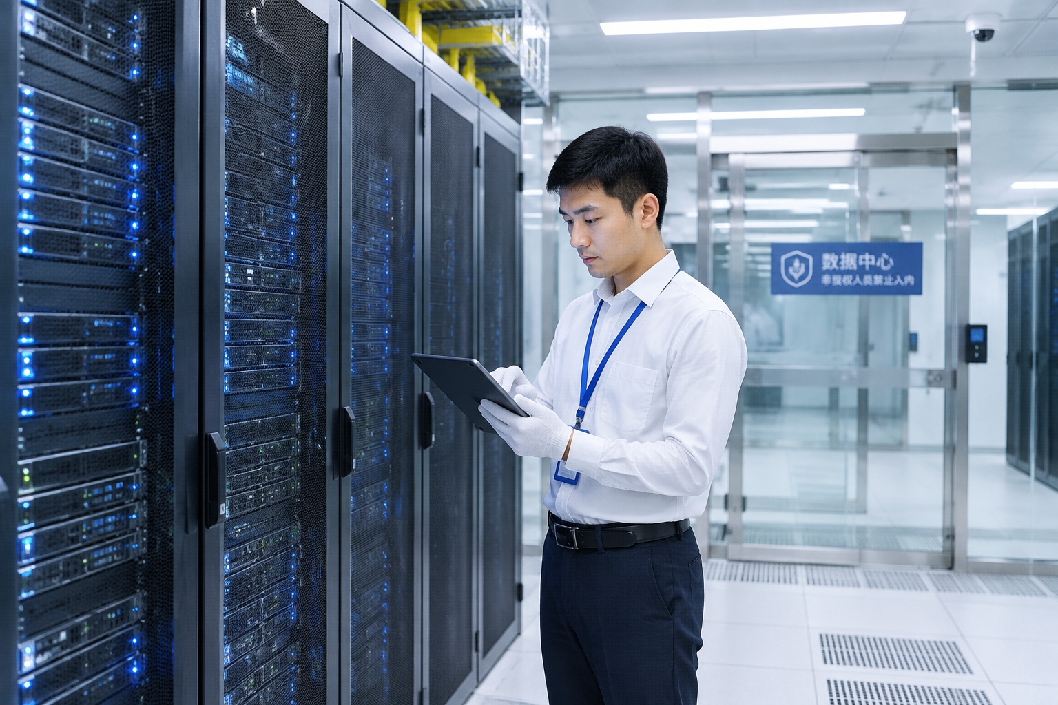 A data center in China stores personal information locally as required by data localization rules under PIPL.