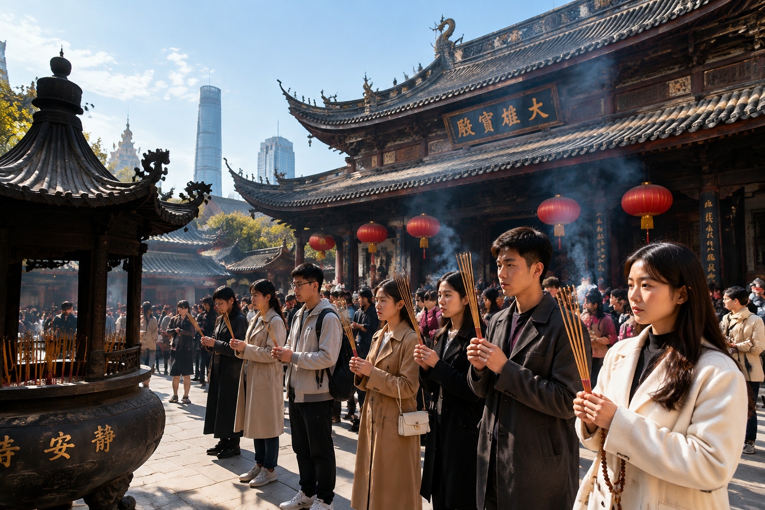 Why Are the Most Fashionable Chinese Youths Flocking to Thousand-Year-Old Temples to Burn Incense?