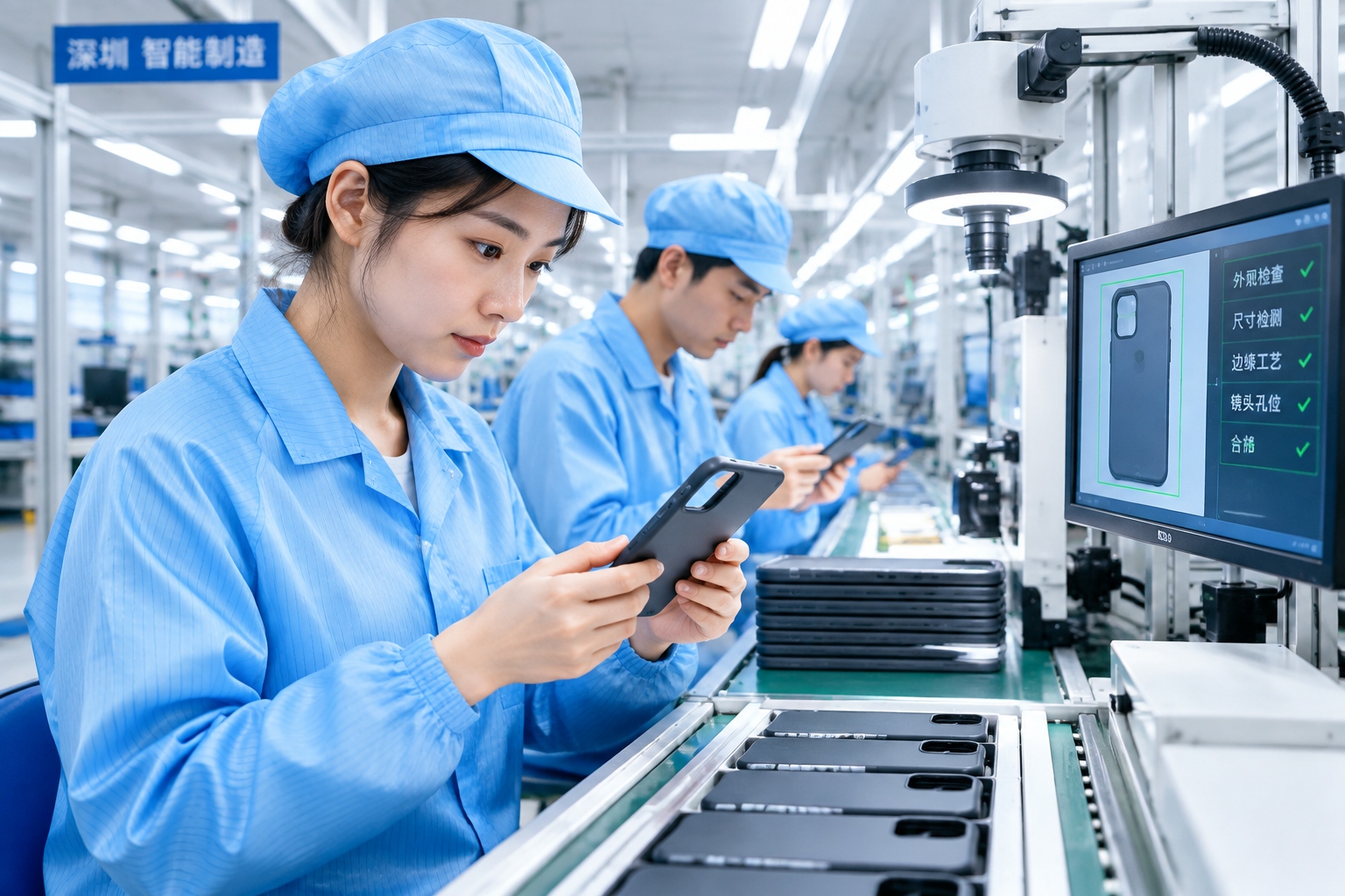 The Hidden Champions: 5 Chinese Phone Accessory Brands You've Never Heard Of 23 Workers in a Shenzhen factory inspecting phone cases for global accessory brands