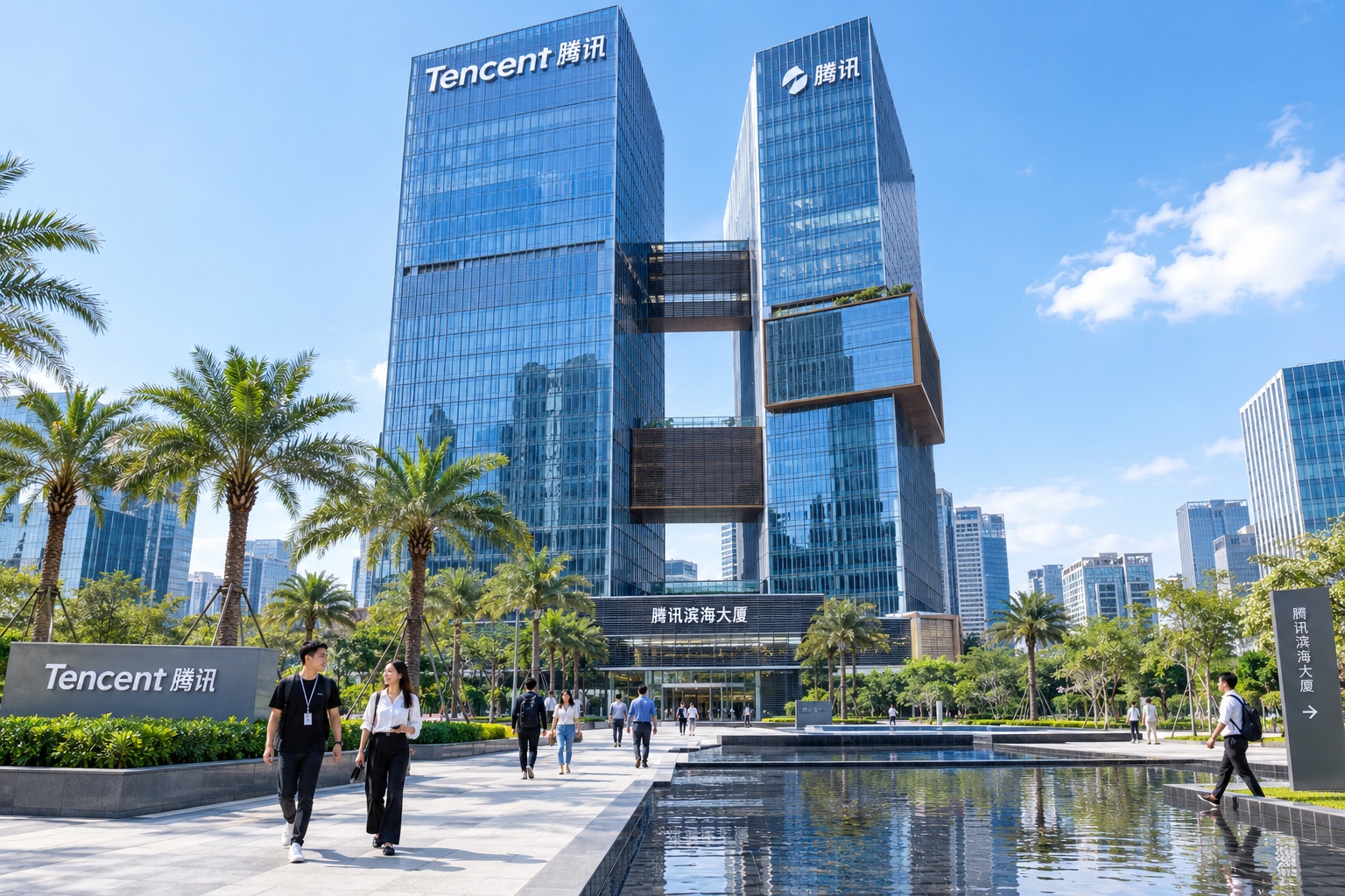 Tencent headquarters in Nanshan Science and Technology Park, Shenzhen