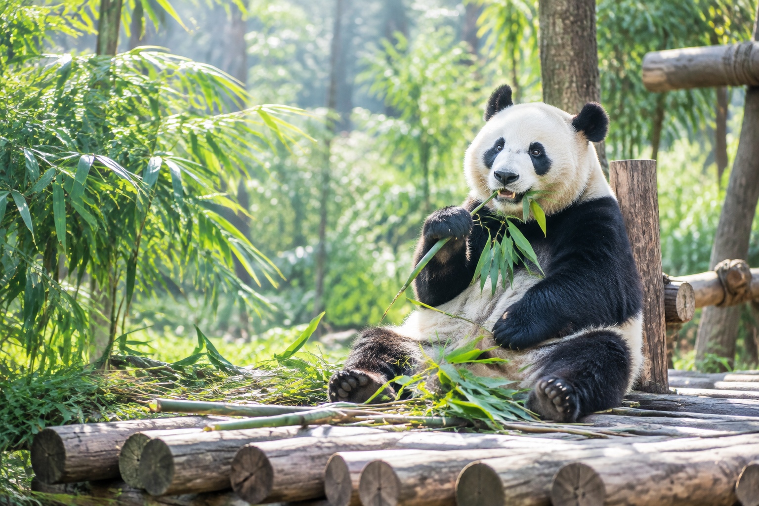 Chengdu: Panda Base, Hot Pot, and the Rise of China's Western Tech Hub 22 Panda Base Chengdu adult giant panda eating bamboo near downtown Chengdu