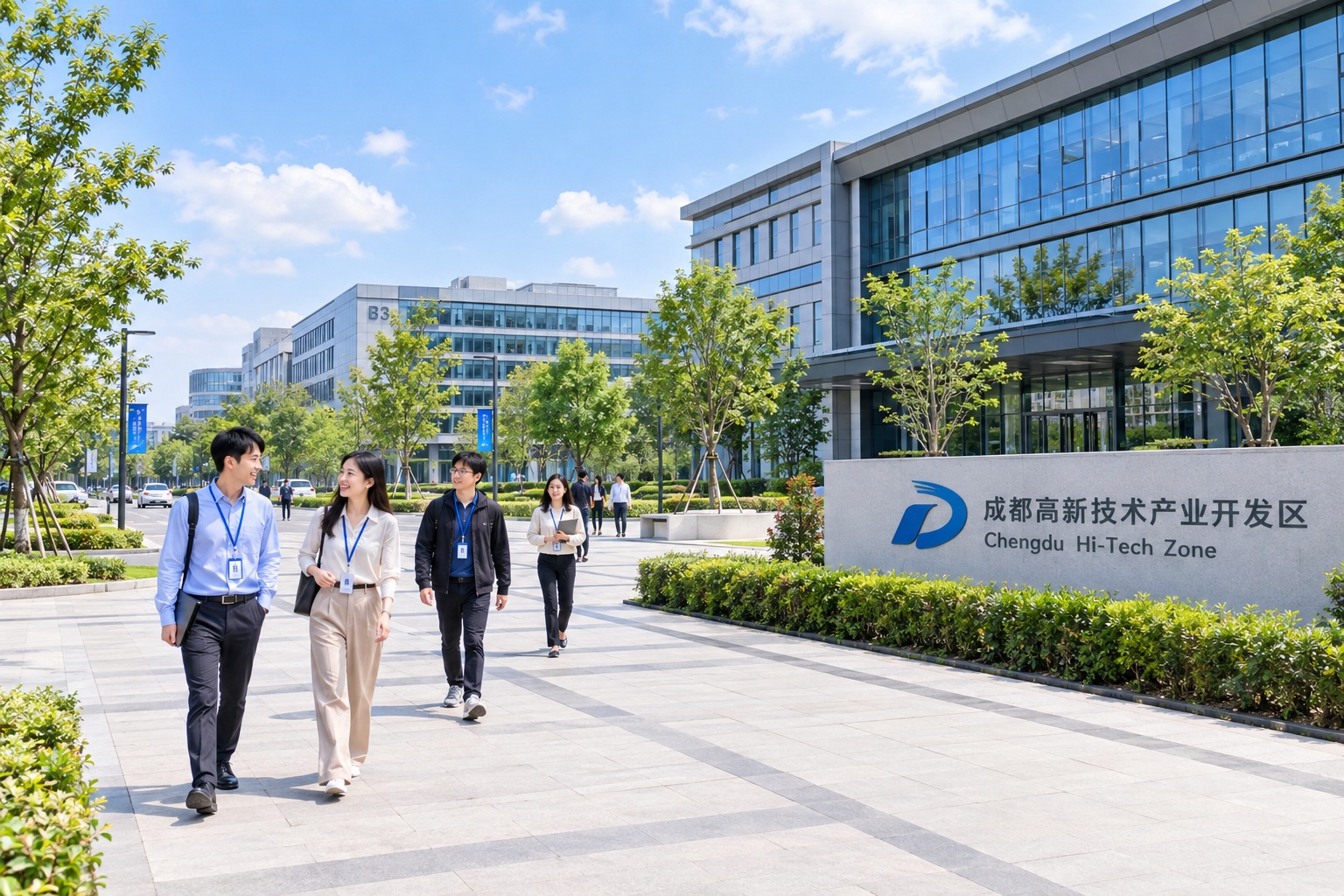 Chengdu: Panda Base, Hot Pot, and the Rise of China's Western Tech Hub 25 Chengdu Hi-Tech Zone technology campus office buildings and engineers