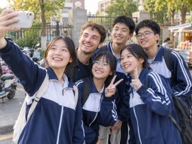 Surrounded by Chinese Students for Selfies: An Unexpected Warm Encounter