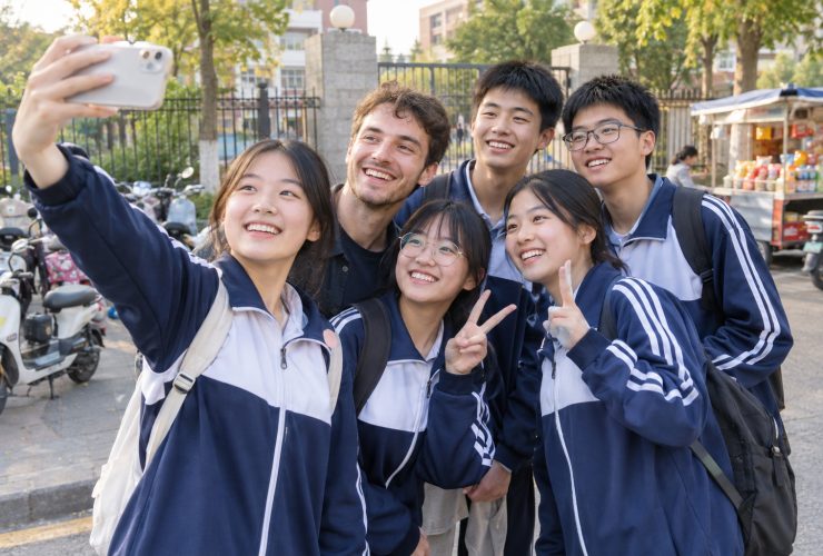 Surrounded by Chinese Students for Selfies: An Unexpected Warm Encounter