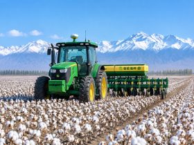 How BeiDou Keeps Xinjiang Tractors on a Straight Line