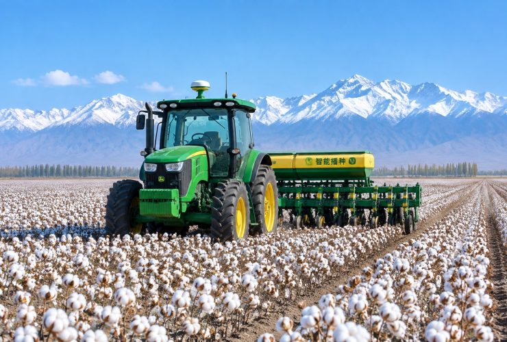 How BeiDou Keeps Xinjiang Tractors on a Straight Line