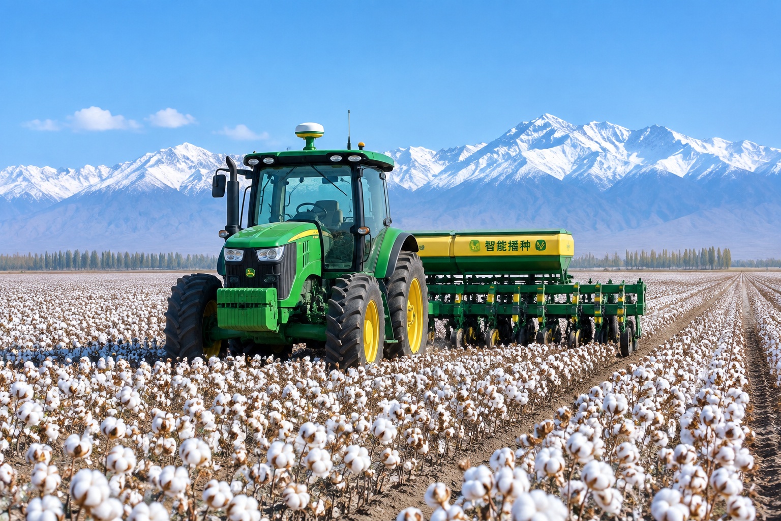How BeiDou Keeps Xinjiang Tractors on a Straight Line