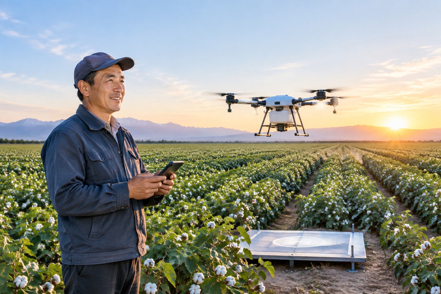 Drones, Apps, and 5G: How Xinjiang Farmers Grow Crops Now