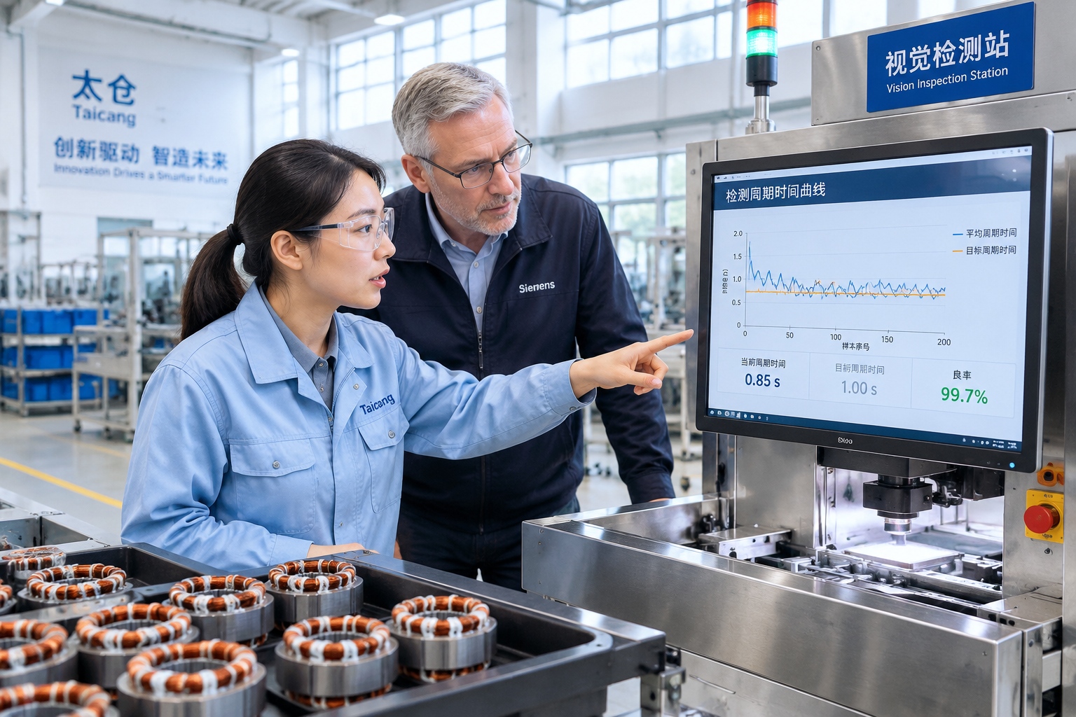 My Job at a German Factory in Taicang: A Chinese Engineer and a German Manager Debug the Same Line