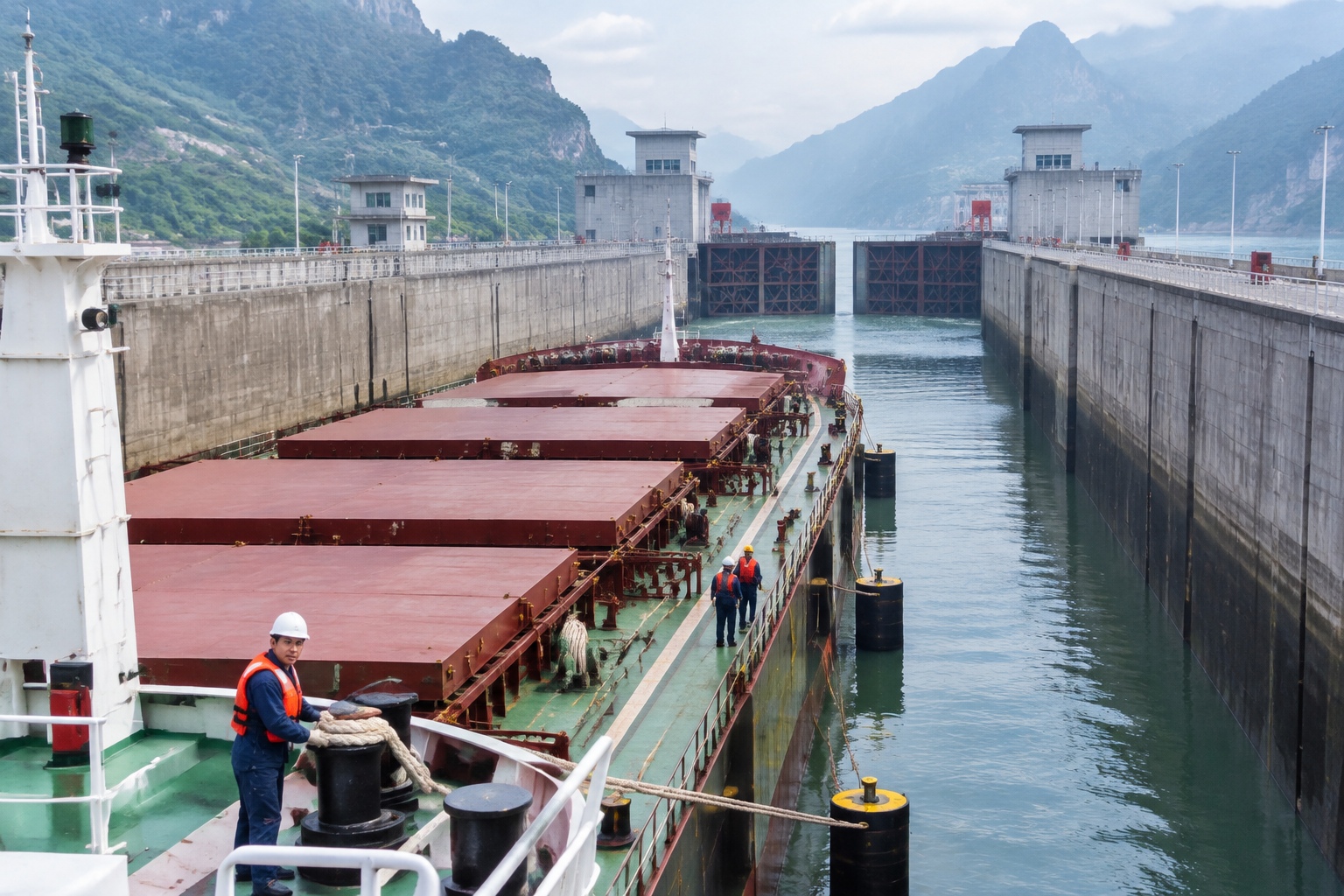 How Do 10,000-Ton Fleets Cross the Three Gorges Dam? Inside the Yangtze's Engineering Marvel
