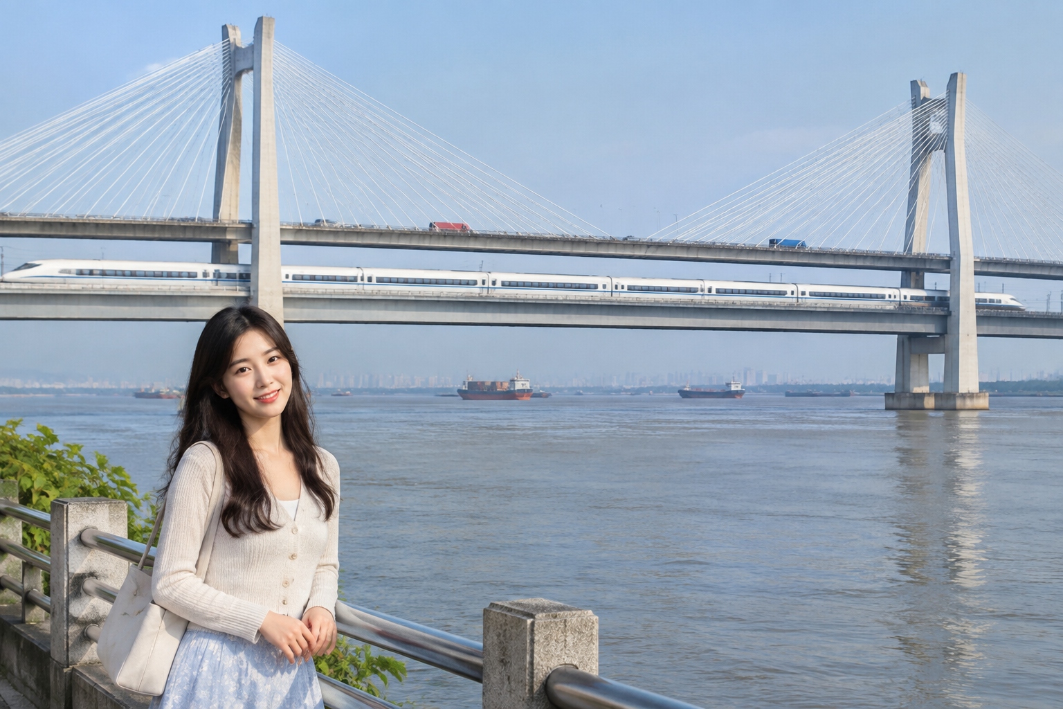 Shanghai-Suzhou-Nantong Yangtze River Bridge: The First Road-Rail Cable-Stayed Bridge with a Span Over One Kilometer