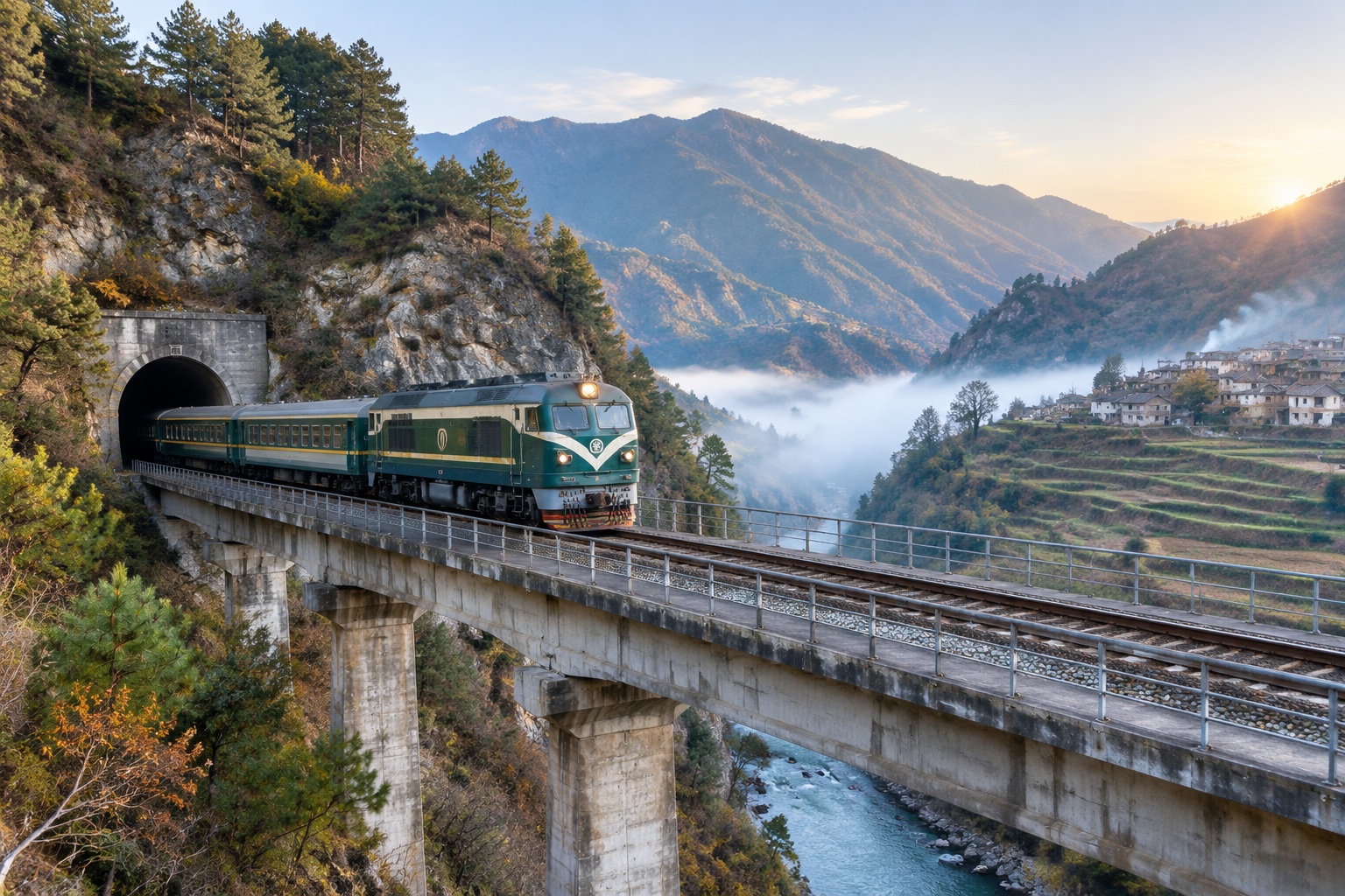 The Lanzhou-Chongqing Railway: Building 226 Tunnels and 396 Bridges Through the Qinling Mountains