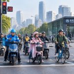 The Chaotic Order: Electric Scooters at Chinese Intersections