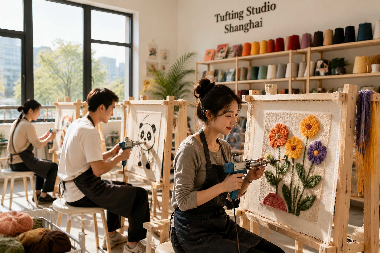 Inside the Art of 'Tufting': The DIY Craze Taking Over Every Studio