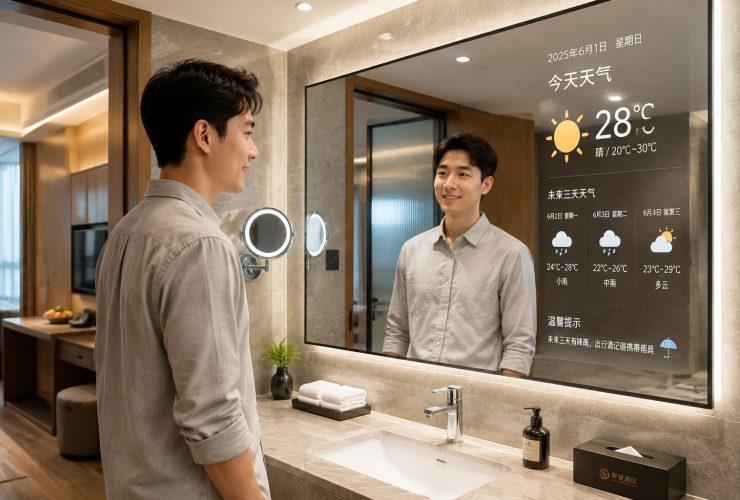 The Smart Mirror in My Chinese Hotel Tells Me the Weather