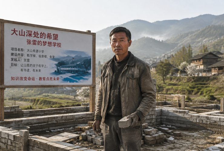 He's Building a School for 'Left-Behind' Kids with His Own Hands