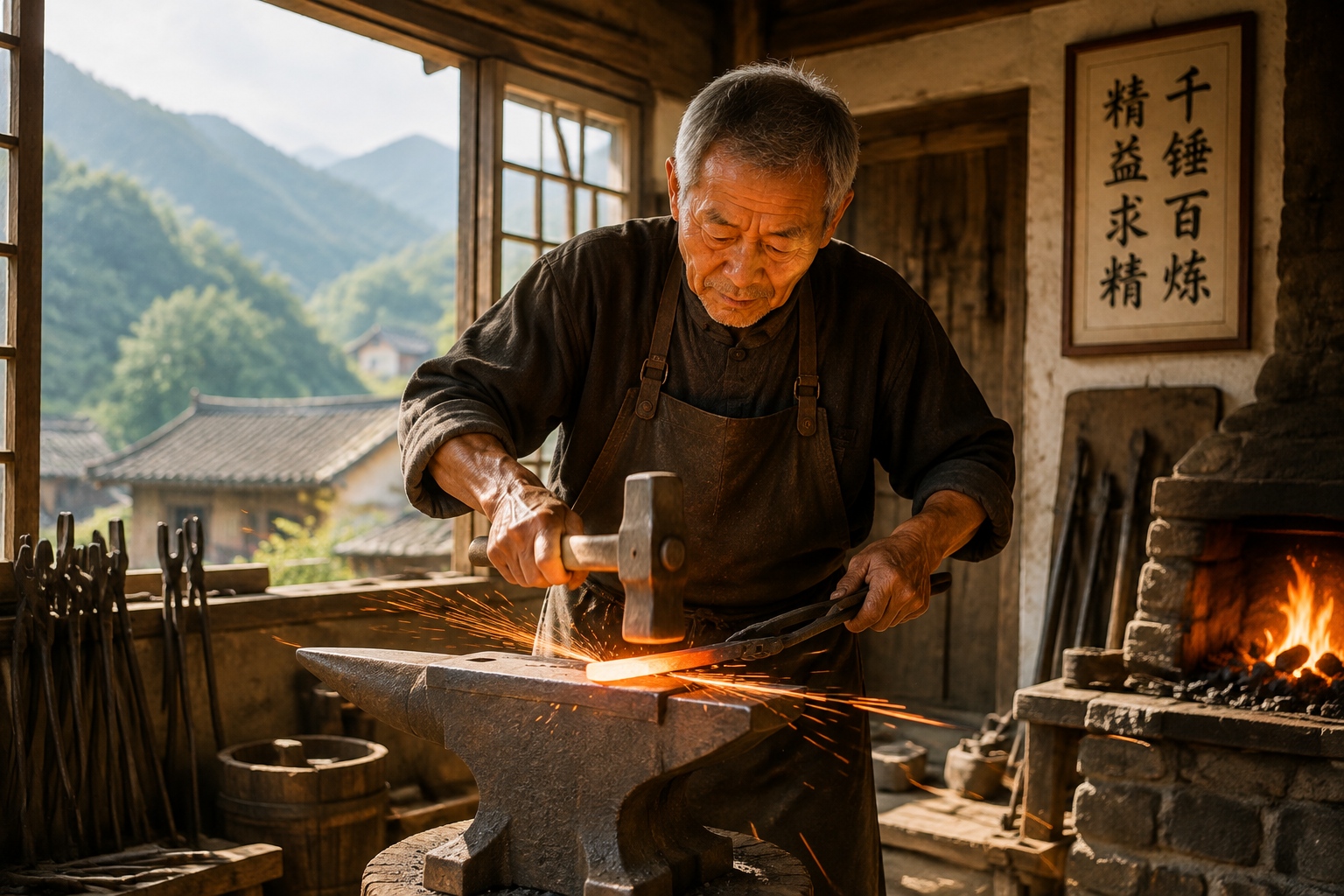 Sculptors of Time: Exploring the Ancient Iron-Forging Arts in Deep Mountains