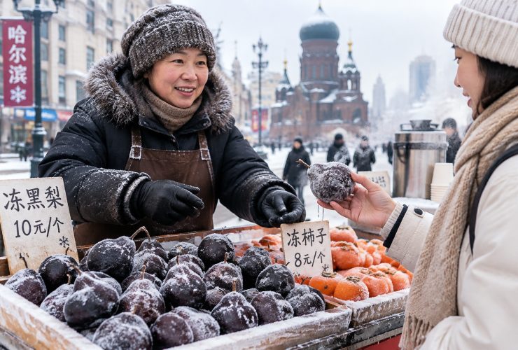 Frozen Pears, Persimmons, and Hot Milk Tea: The 'Ice-Fire' Paradox of Heilongjiang Snacks
