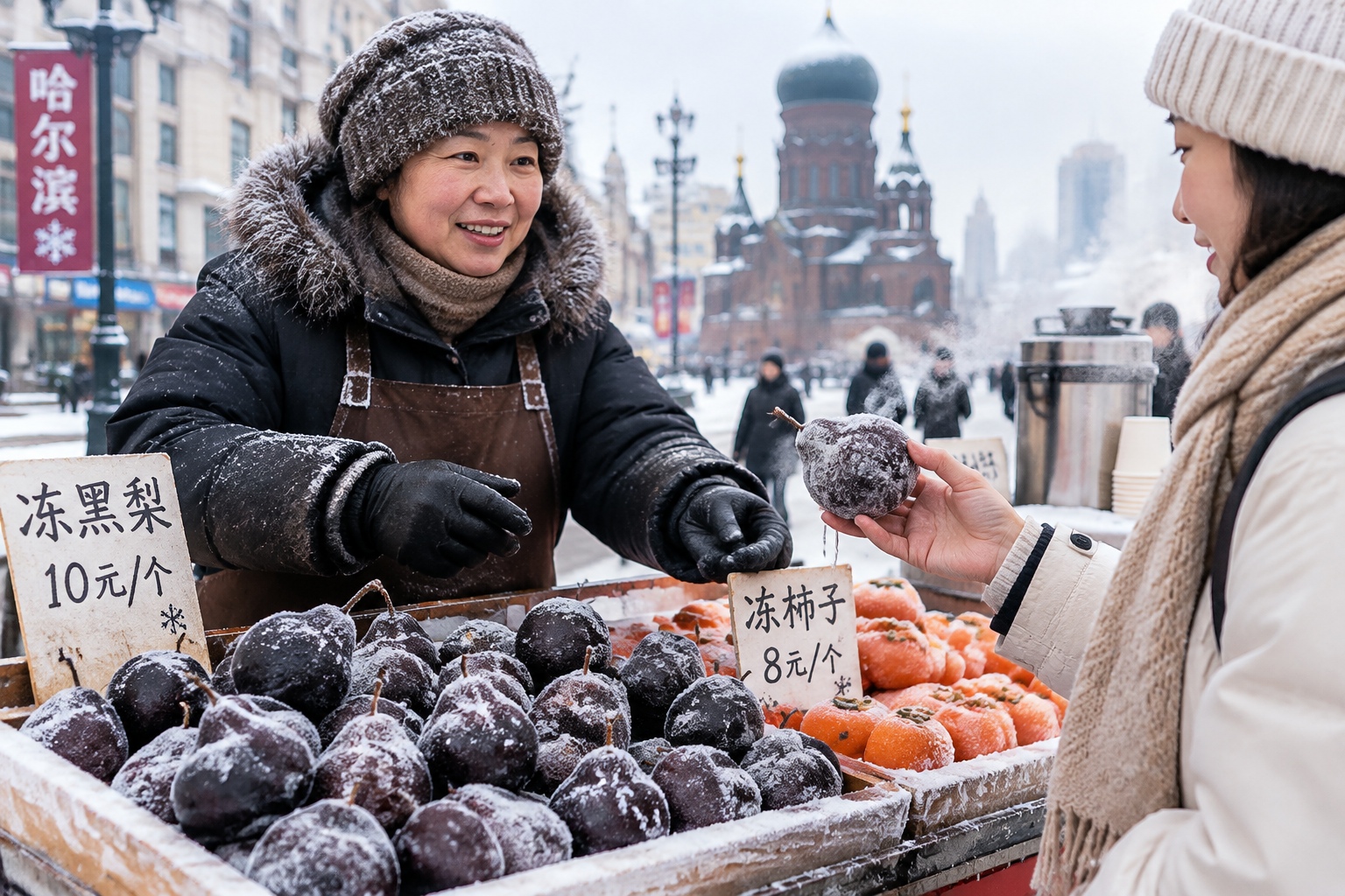 Frozen Pears, Persimmons, and Hot Milk Tea: The 'Ice-Fire' Paradox of Heilongjiang Snacks