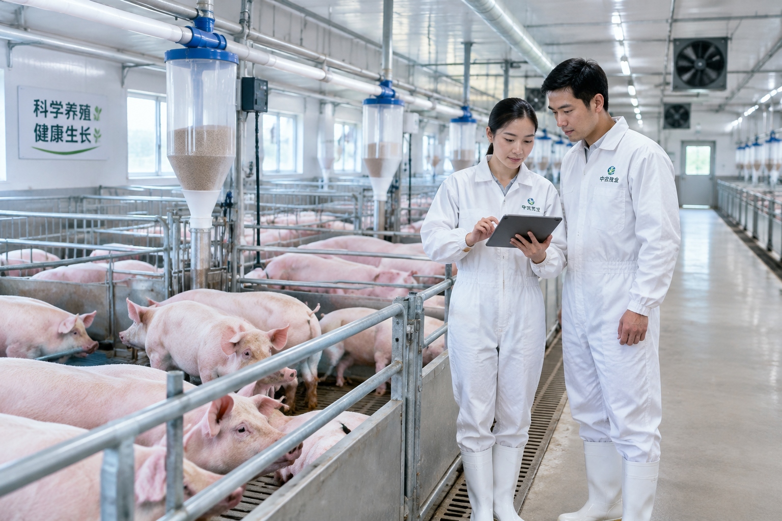 The Journey of a Ham Sausage: Inside Shuanghui, the World's Largest Pork Processor 22 Pigs in a modern industrial pig farm in Henan, China, associated with Shuanghui's supply chain.