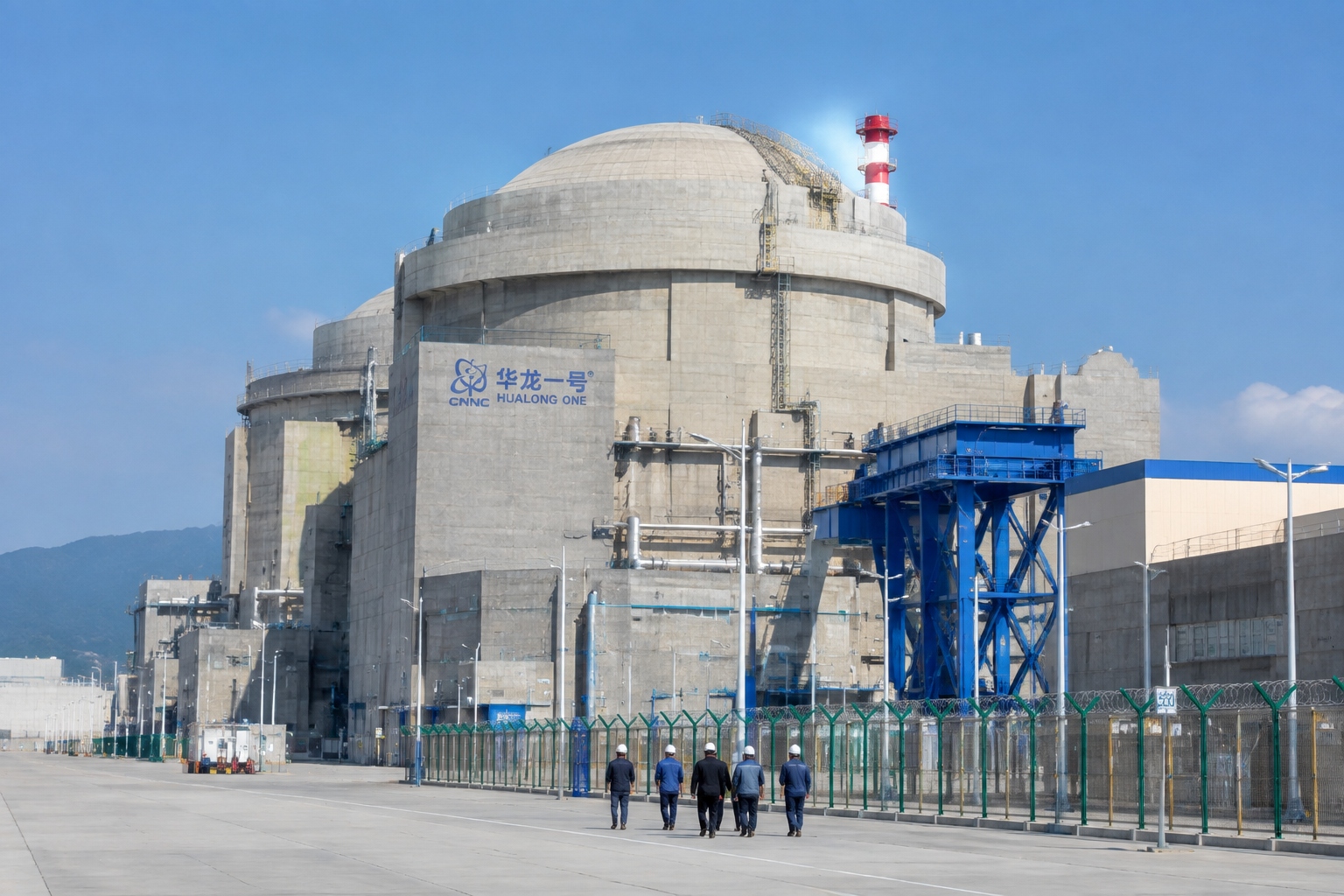 Hualong One nuclear reactor building in Fuqing, China