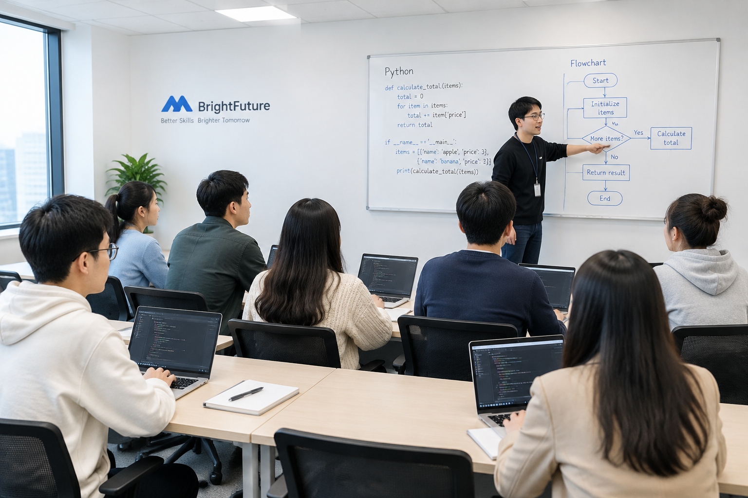 Recent university graduates attend a practical data analytics training session at a Chinese company