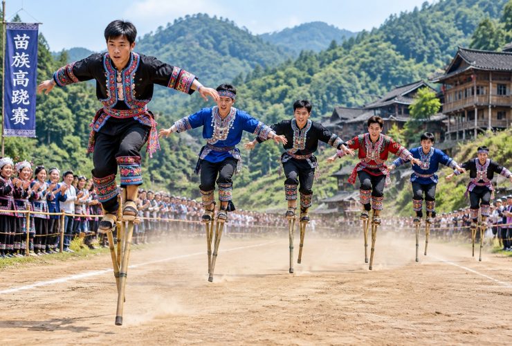 Stilt Racing: The Ethnic Minorities' Thrilling Sport in China
