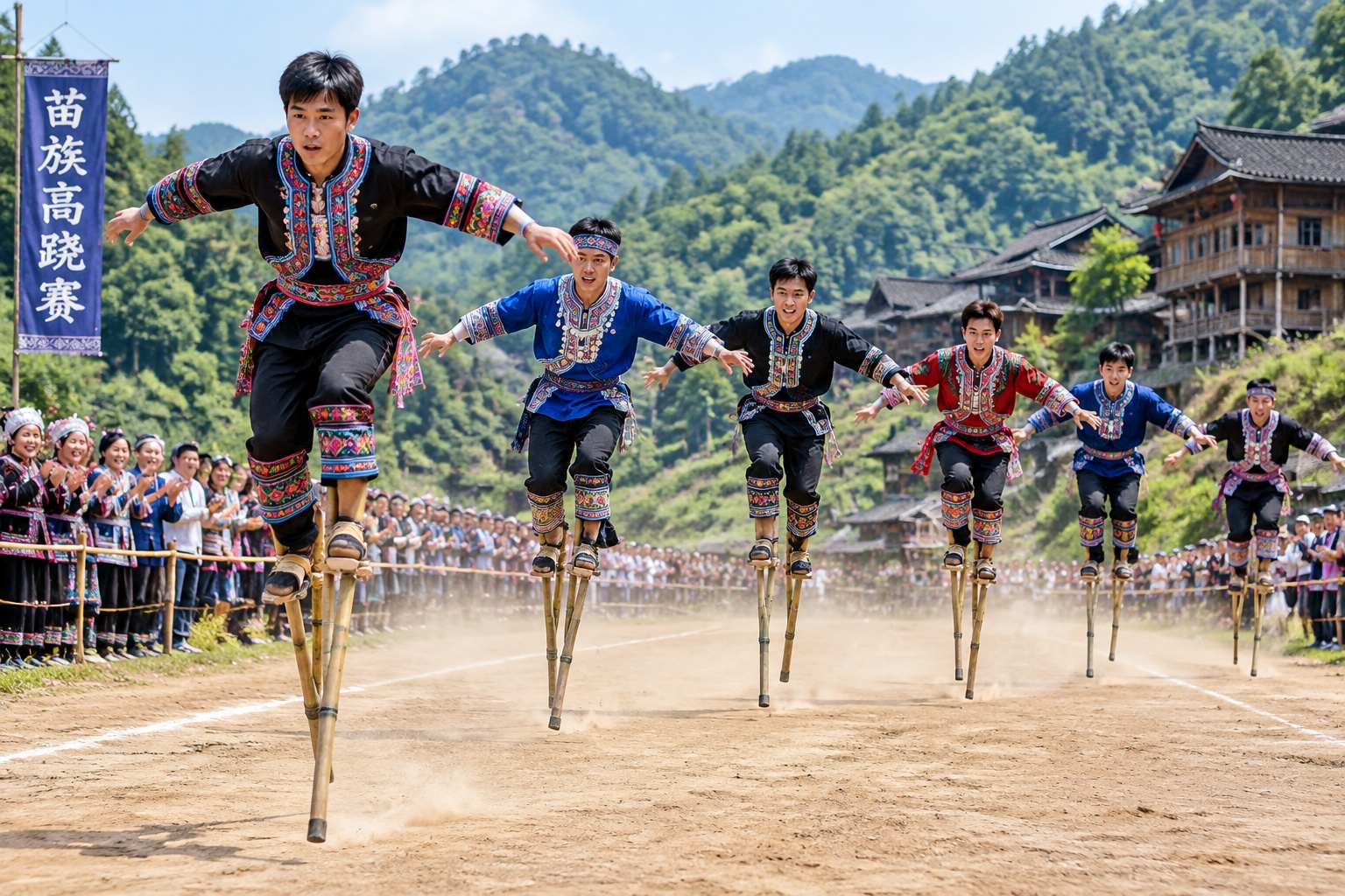 Stilt Racing: The Ethnic Minorities' Thrilling Sport in China