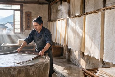 The Birth of a Sheet of Xuan Paper: A Thousand-Year Craft in Jing County, Anhui