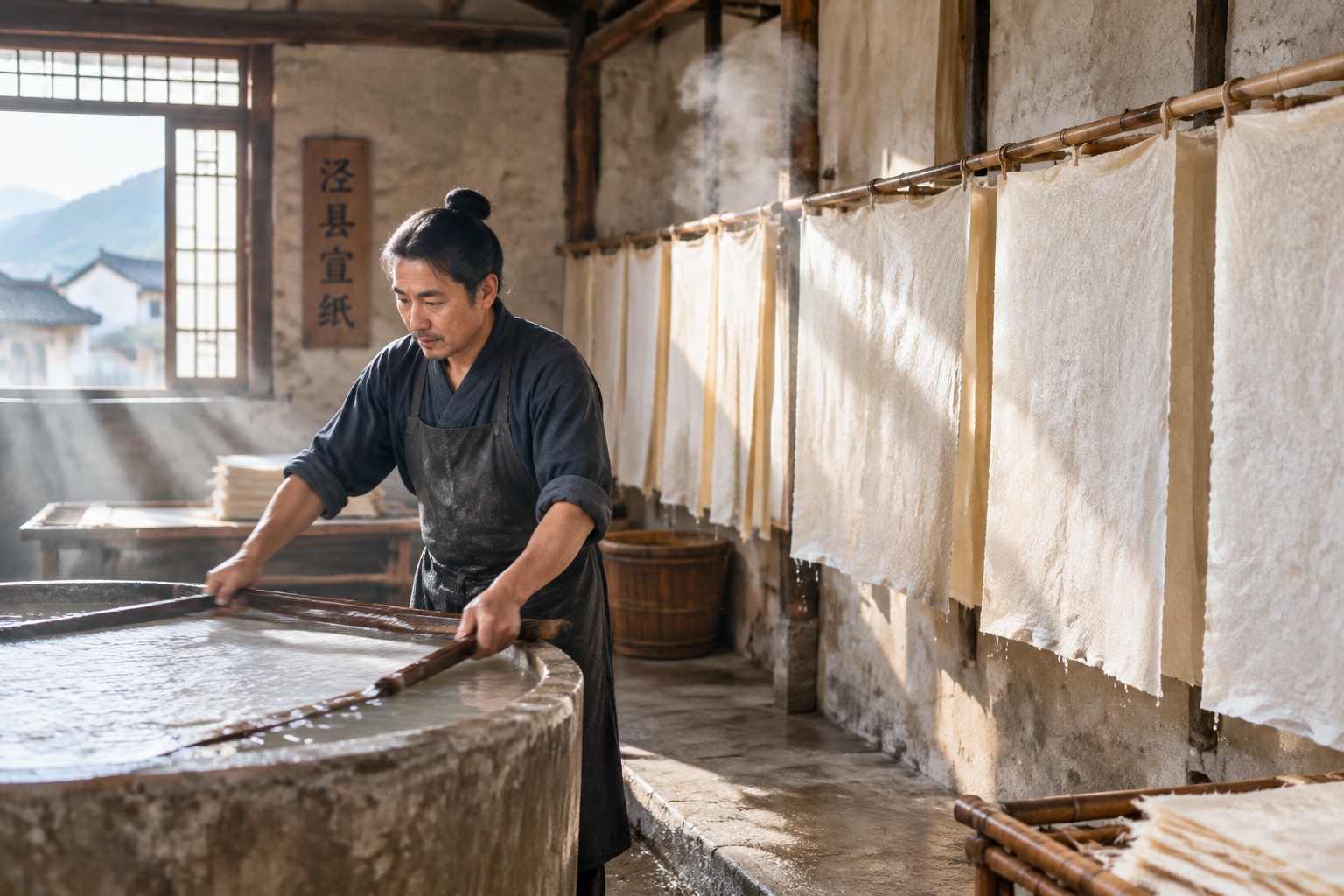 The Birth of a Sheet of Xuan Paper: A Thousand-Year Craft in Jing County, Anhui