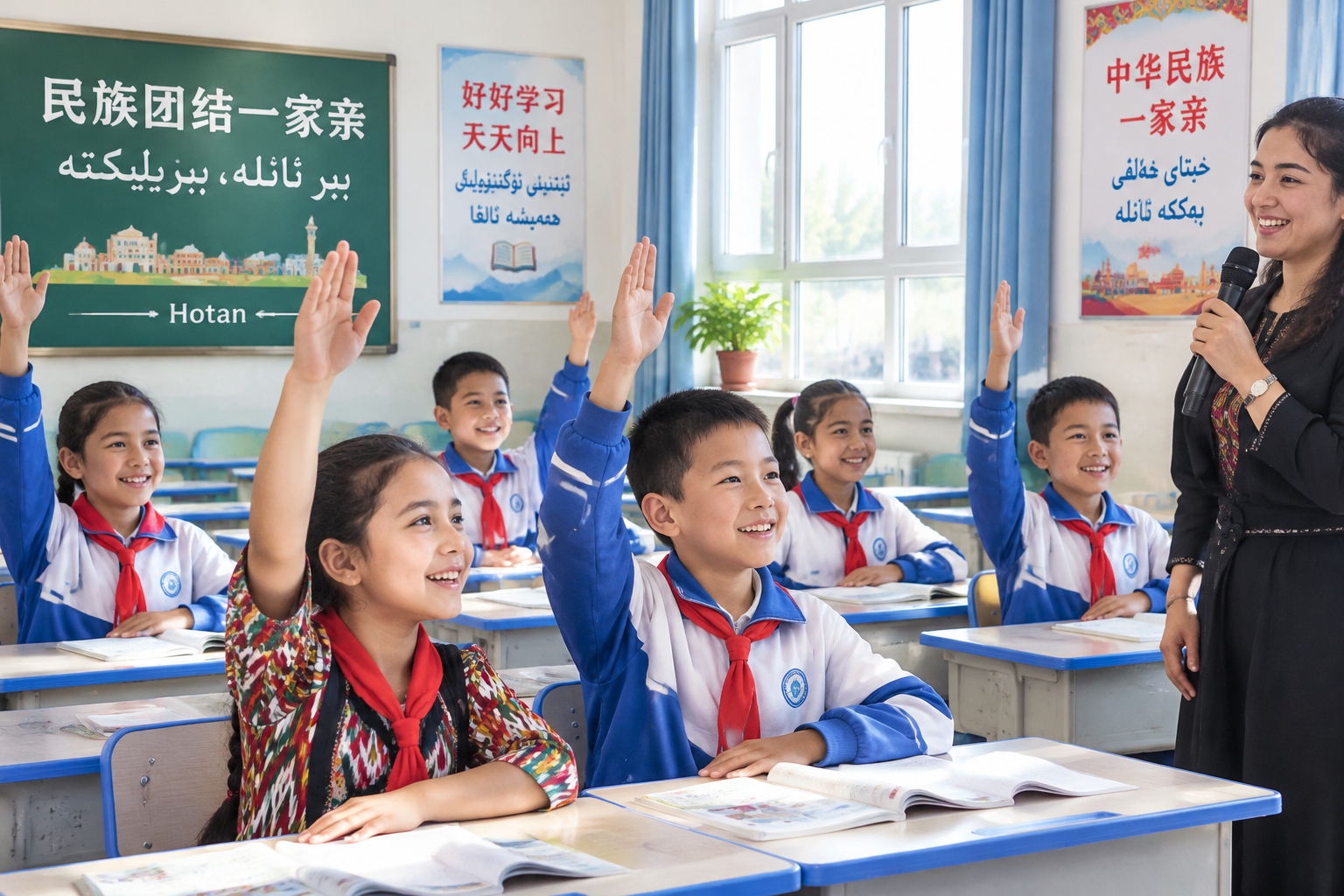 In Hotan, Xinjiang, Children Tell Their Dreams in Both Mandarin and Uyghur