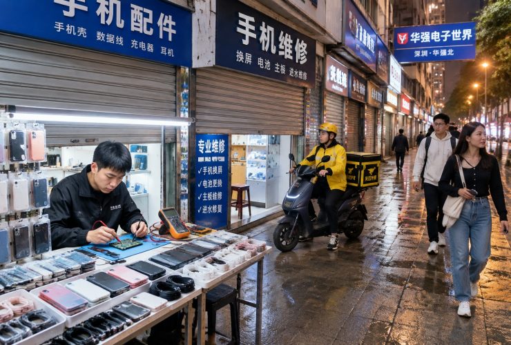 Inside Shenzhen's Huaqiangbei: The World's Largest Electronics Market After Dark