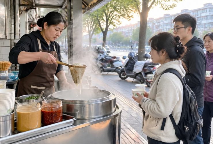 Hubei: Breakfast in Wuhan — Hot Dry Noodles, Ferries, and Riverside Life