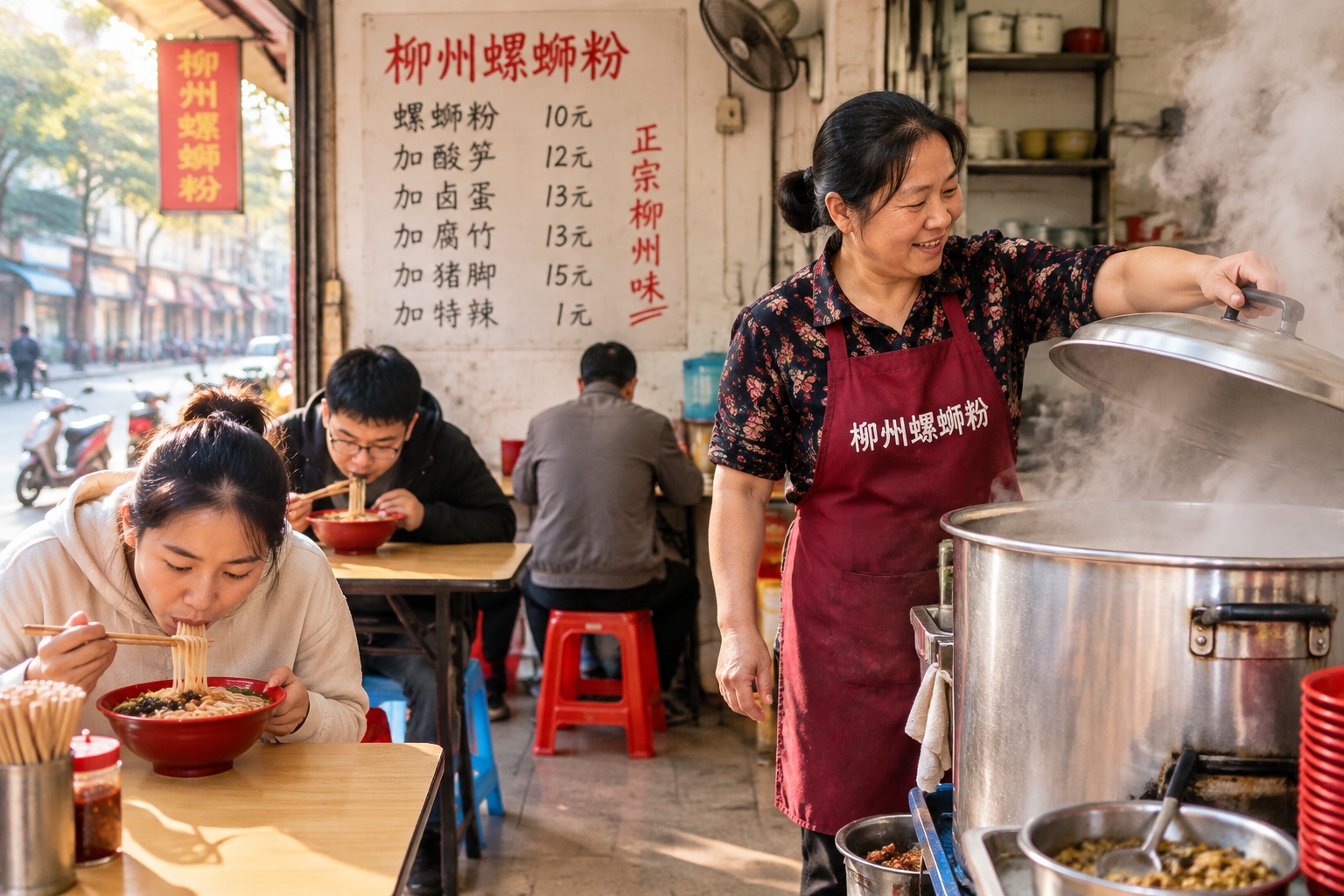 Guangxi: Luosifen and E-Bikes — Sour, Spicy Flavors and the Rhythms of a Moving City