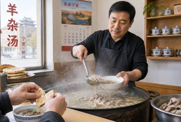 Ningxia: Lamb Offal Soup in Yinchuan and Vineyards Under Helan Mountain