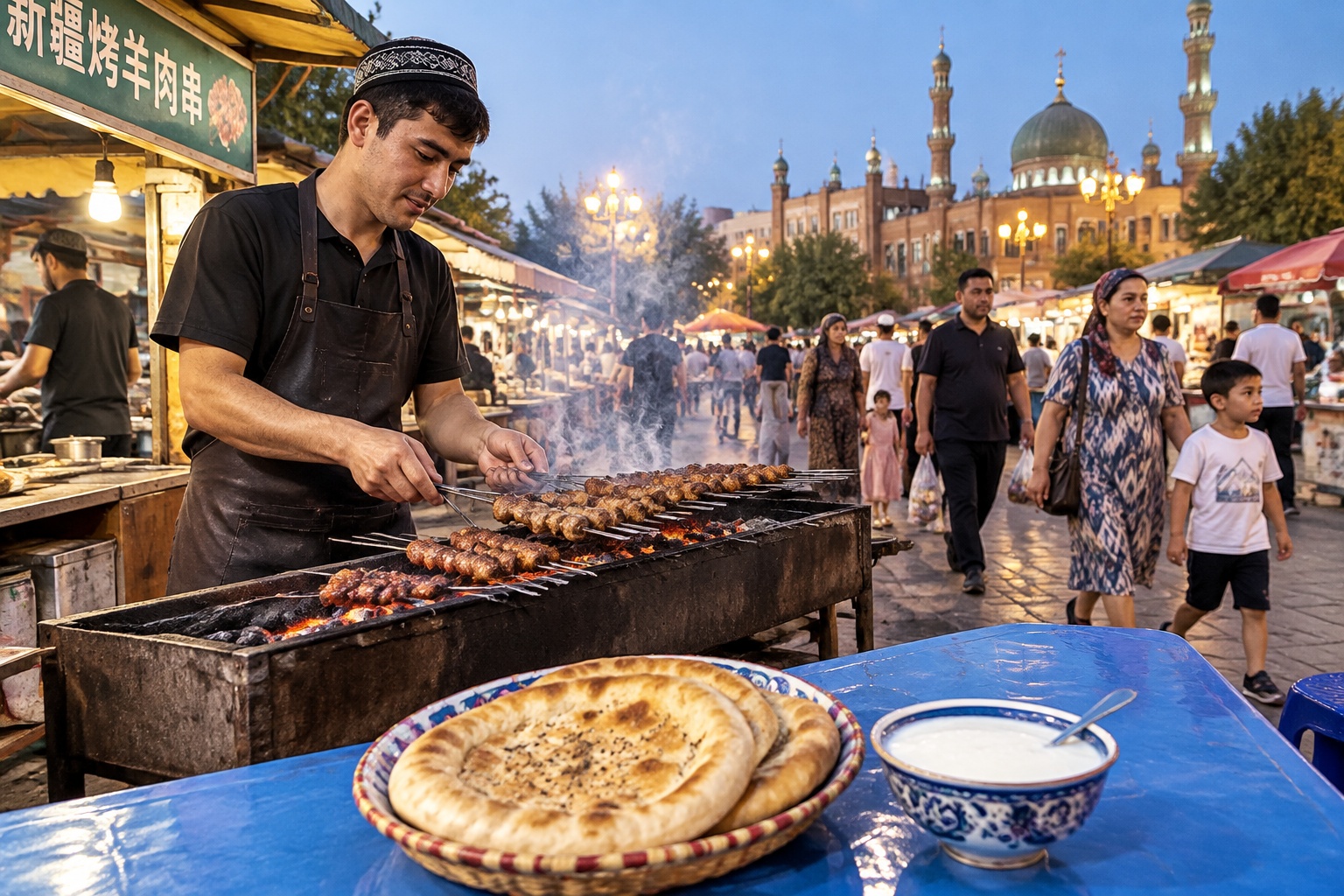 Xinjiang: Bazaars, Night Markets, Naan, Grapes, and Everyday Life