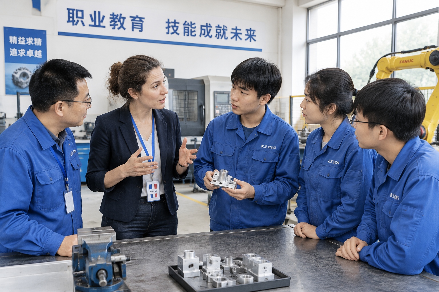 A French Trainer’s 72 Hours in China: How Face-to-Face Business Works After Visa-Free Entry 23 French trainer leading a workshop with Chinese vocational school teachers and students
