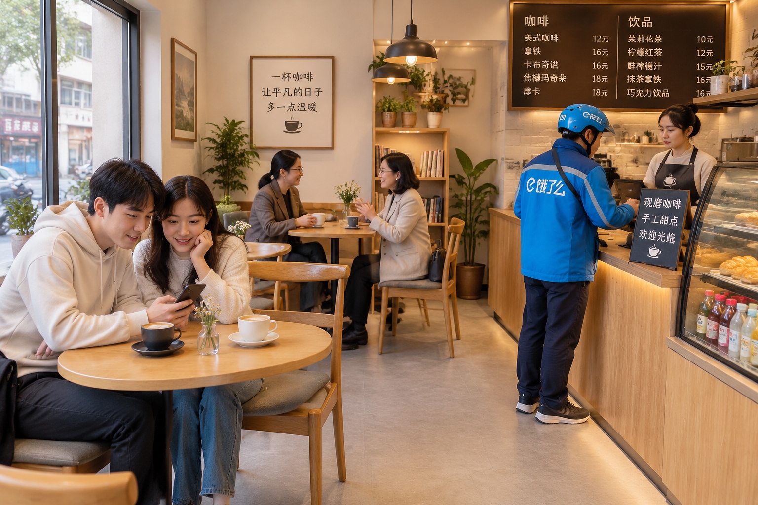 The $5 Cup of Coffee in Rural China: Understanding the County-Level Consumption Upgrade 22 Customers filling a small specialty coffee shop in a Chinese county town on a Saturday morning