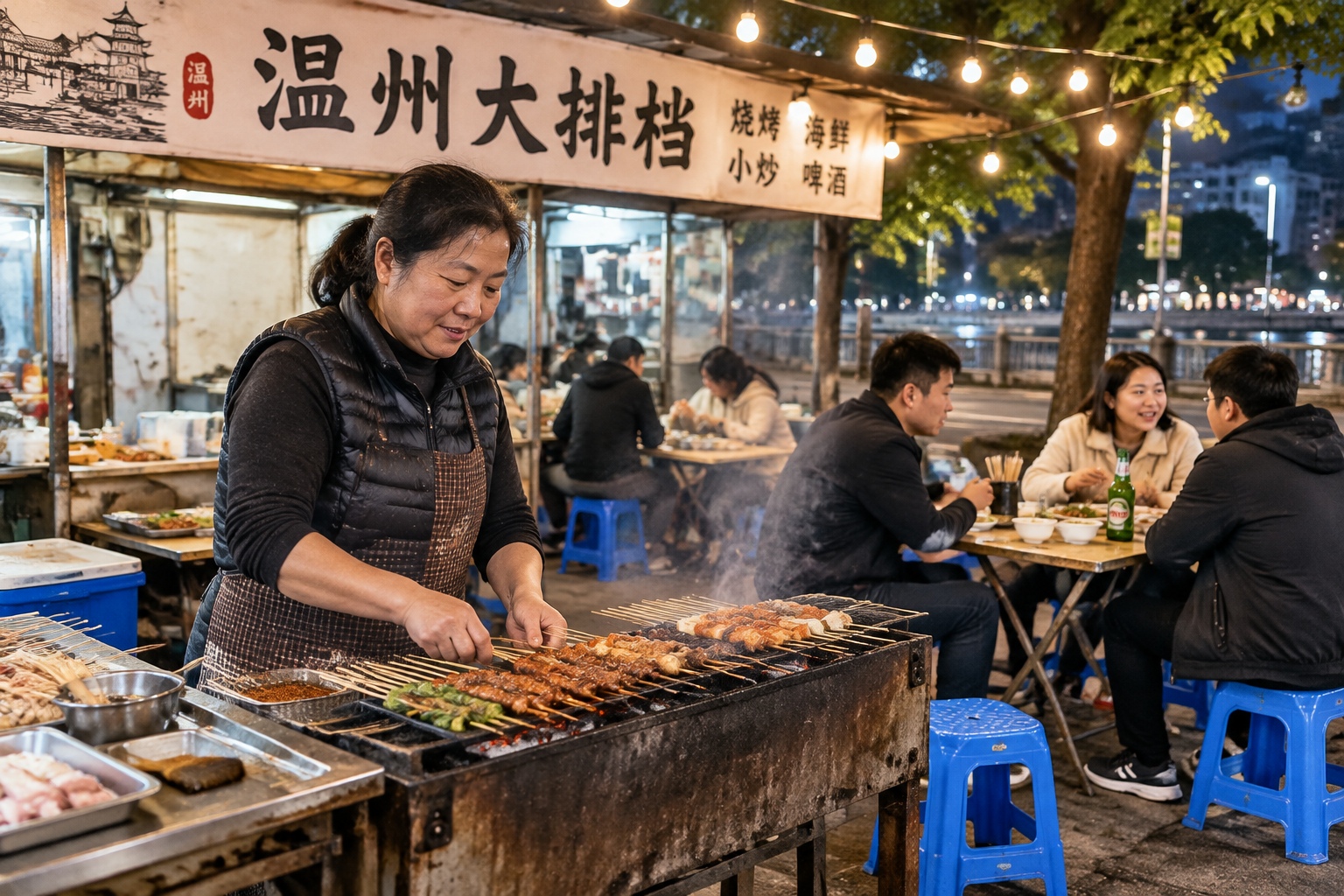 Midnight Street Stalls: How Ordinary Zhejiang Locals Unwind After Work