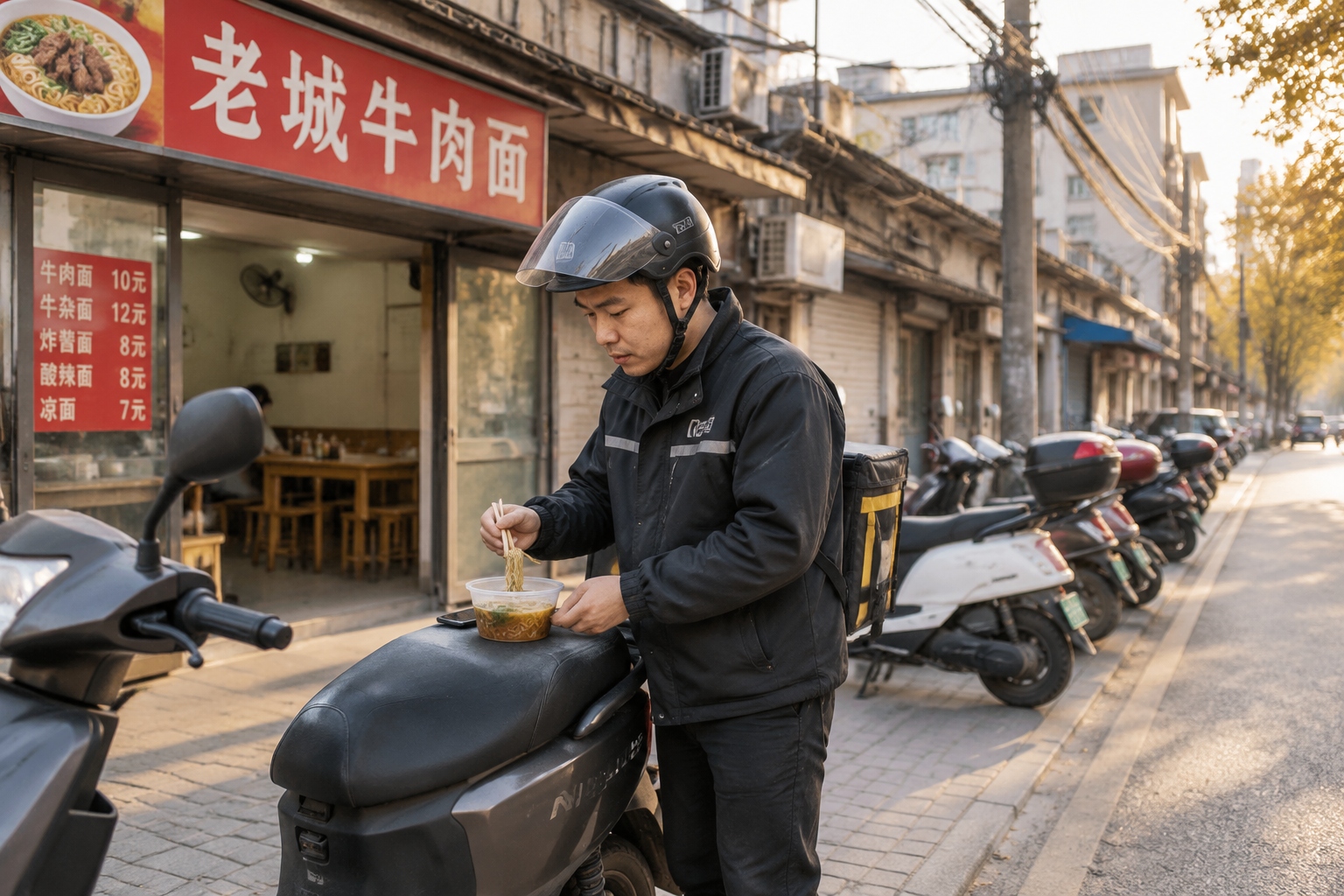 A Zhengzhou Delivery Rider's Food Map: What He Eats While Navigating the City 19 A Zhengzhou Delivery Rider's Food Map: What He Eats While Navigating the City