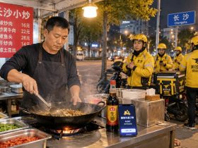 Late-Night Eateries in Hunan: How Delivery Riders Are Reshaping Street Food Culture