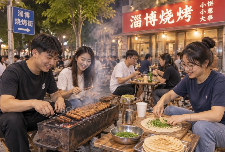 Small Flatbreads and Green Onions: How a Small Town in Zibo Captured Global Attention