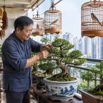 Bonsai and Birdcages: The Intricate Balcony Gardens of Urban Grandpas