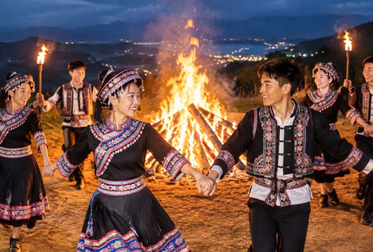 In Kunming, Young Yi People at the Torch Festival and Their Urban Lives