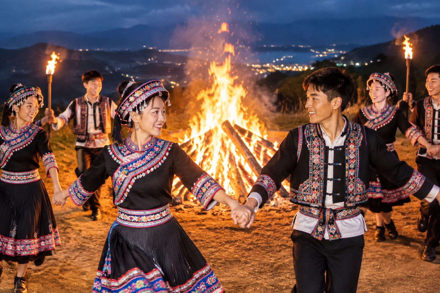 In Kunming, Young Yi People at the Torch Festival and Their Urban Lives