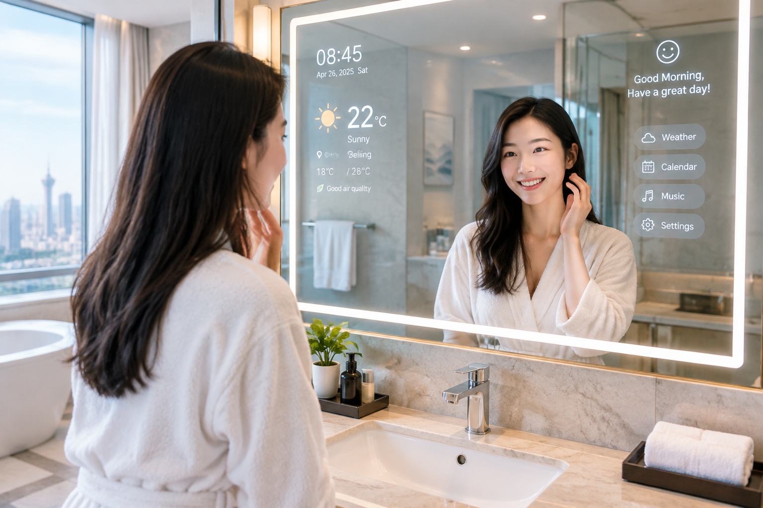 The Smart Mirror That Talks to You: Inside a Modern Chinese Hotel